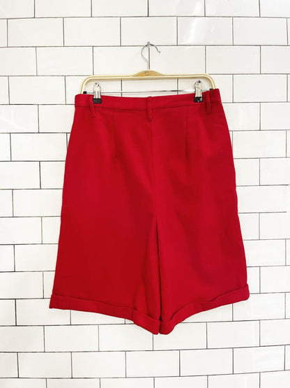 vintage united colors of benetton wool - blend trouser short | made in Italy - good market thrift store