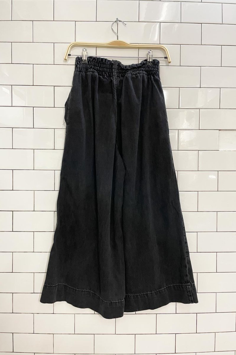 topshop moto wide leg crop pull on jeans - good market thrift store