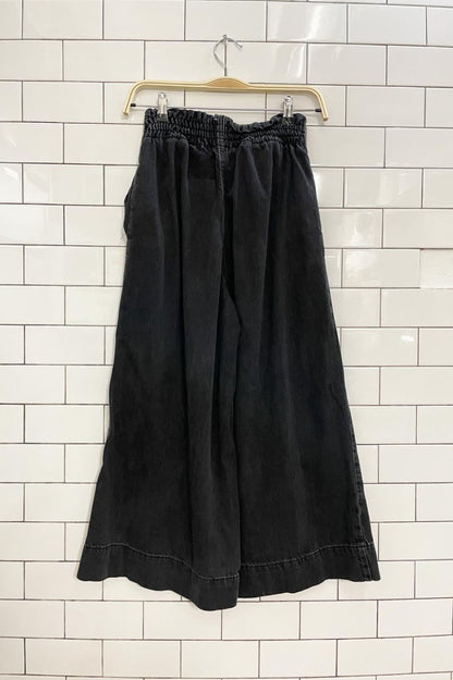 topshop moto wide leg crop pull on jeans - good market thrift store