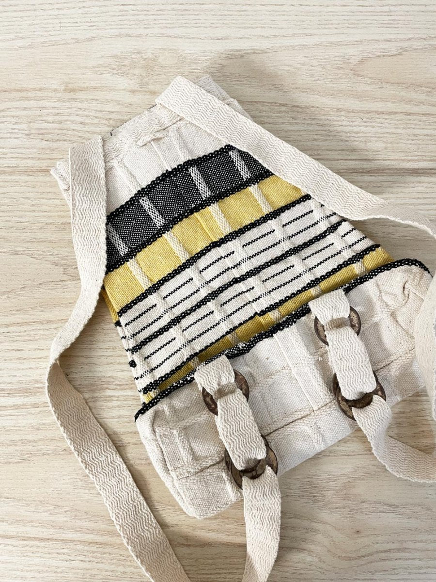 vintage boho woven beach backpack - good market thrift store