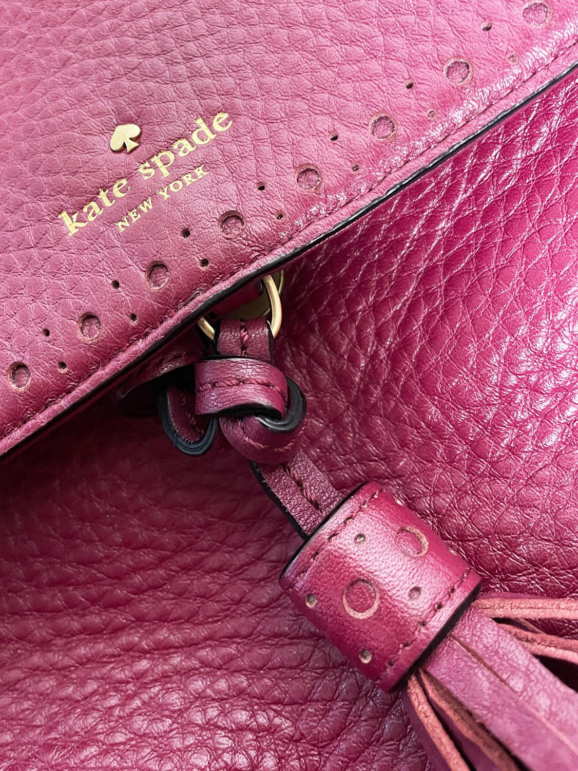 kate spade teba james street pebbled leather mini backpack