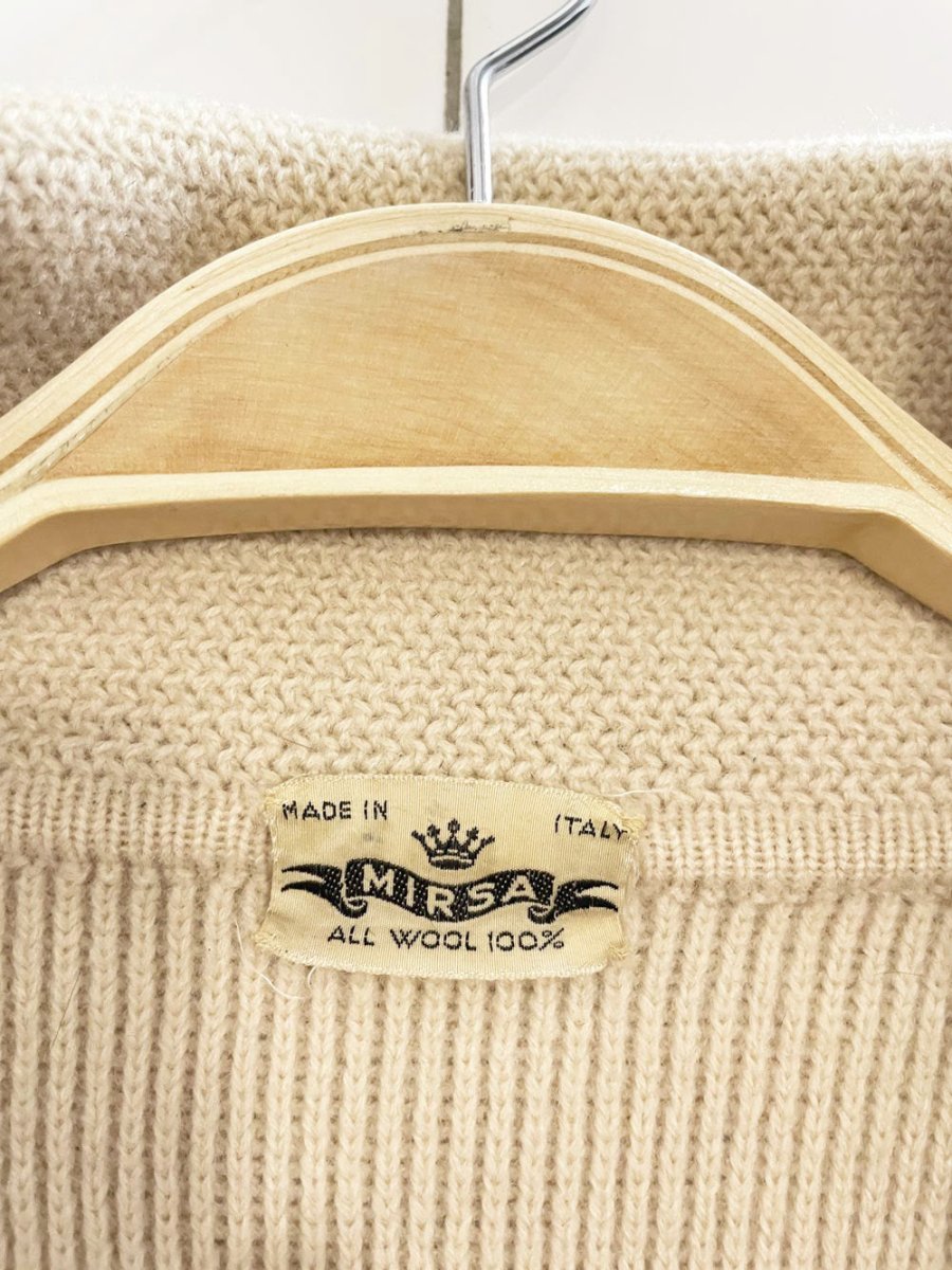 vintage 60s mirsa 100% wool short sleeve cardigan jacket | made in Italy - good market thrift store