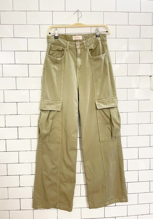 only hope super high rise wide leg cargo pant - good market thrift store