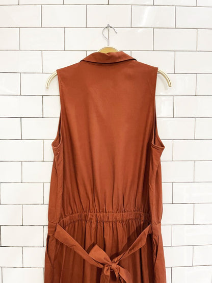 ann taylor cotton - blend wide leg jumpsuit - good market thrift store