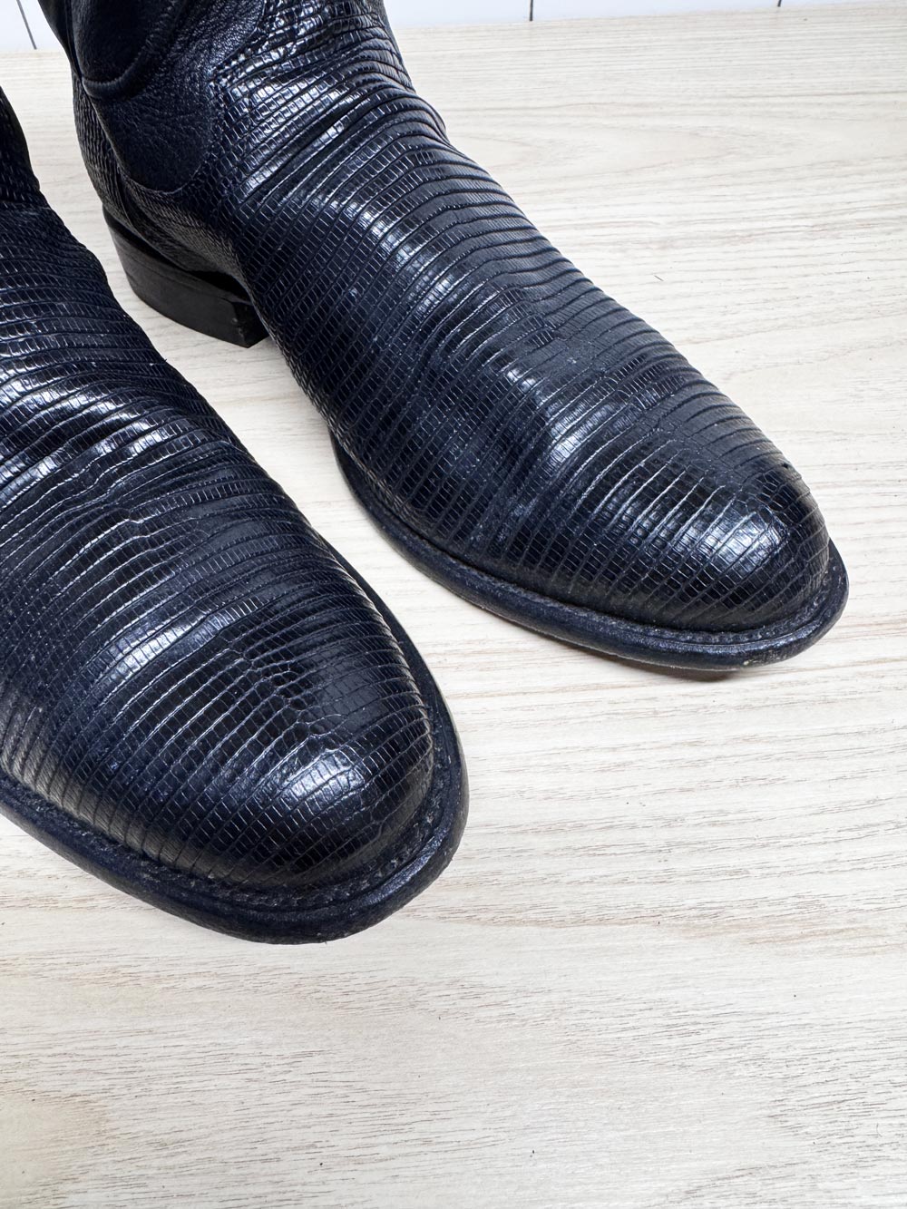tecovas the earl lizard + leather western roper boot