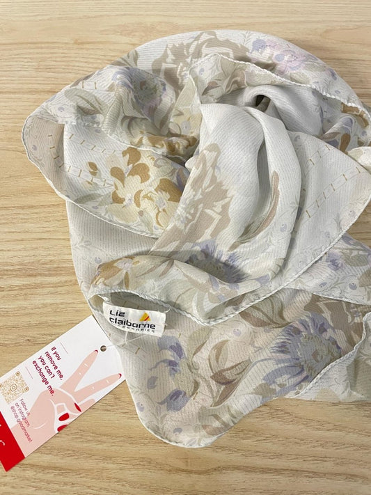 vintage liz claiborne 100% silk scarf - good market thrift store
