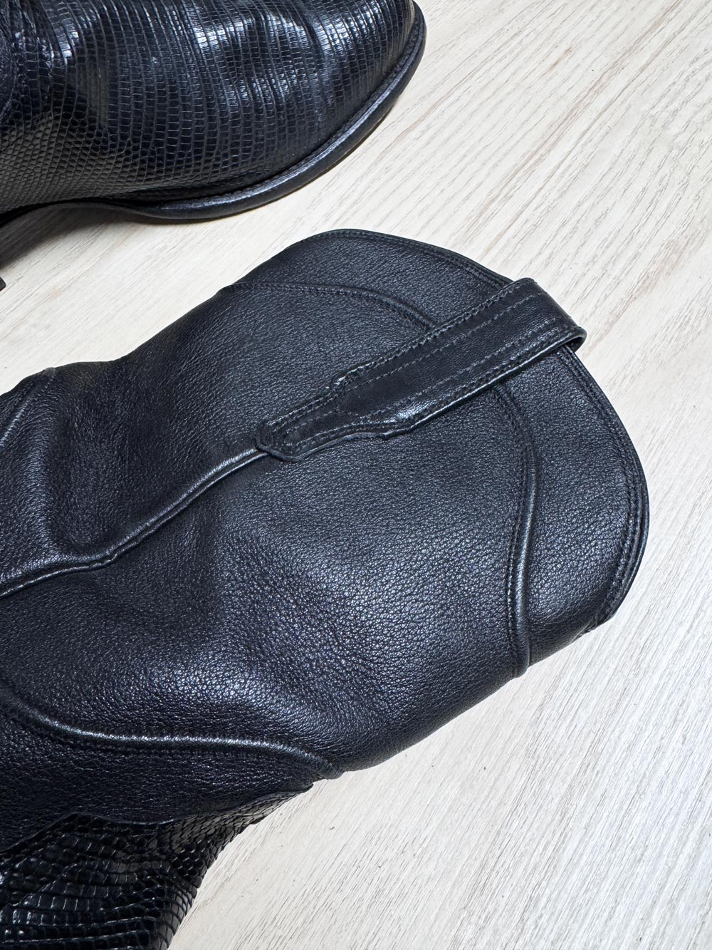 tecovas the earl lizard + leather western roper boot