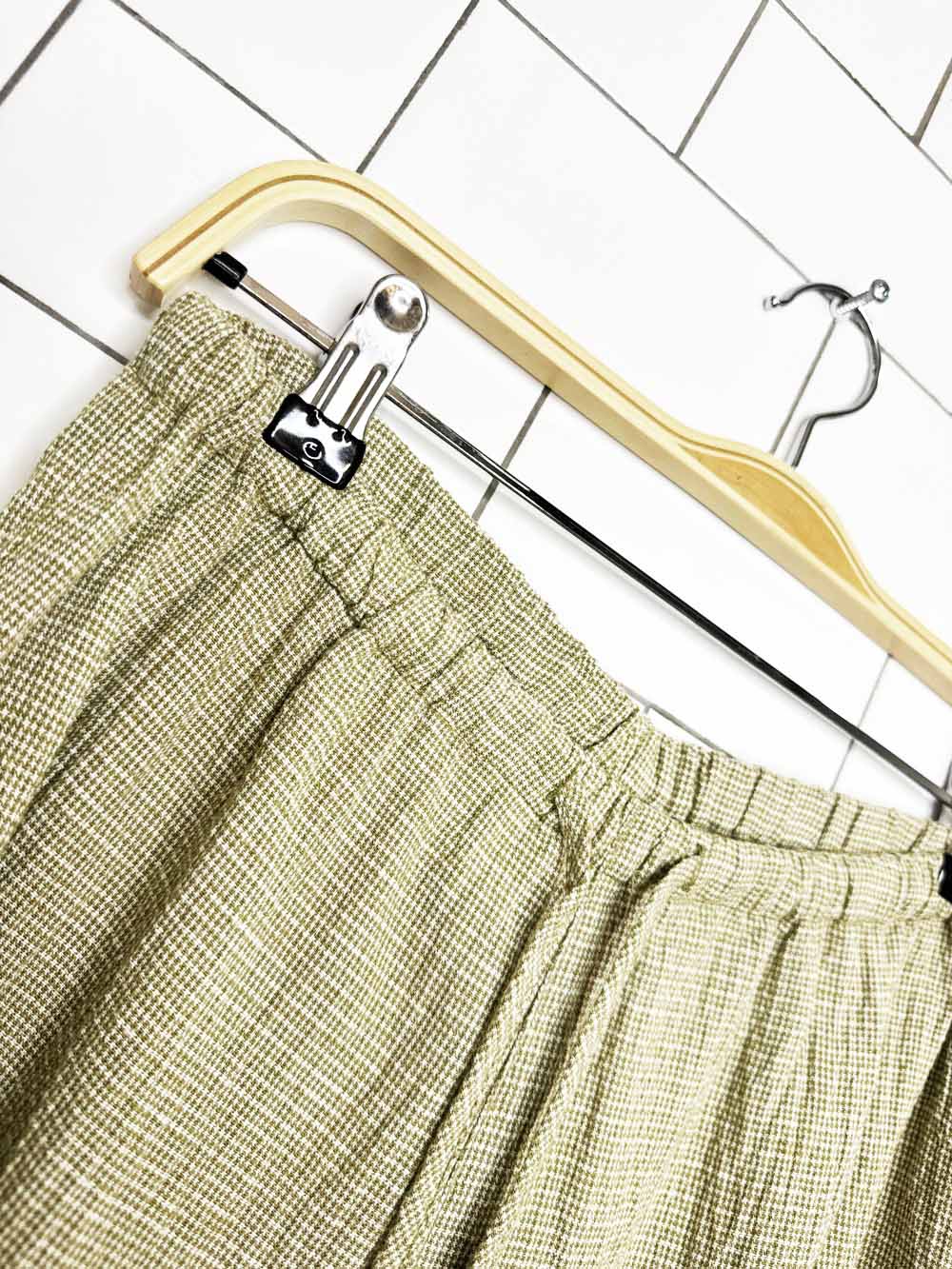 x2 jones new york linen-blend crinkle shirt + lounge pant set