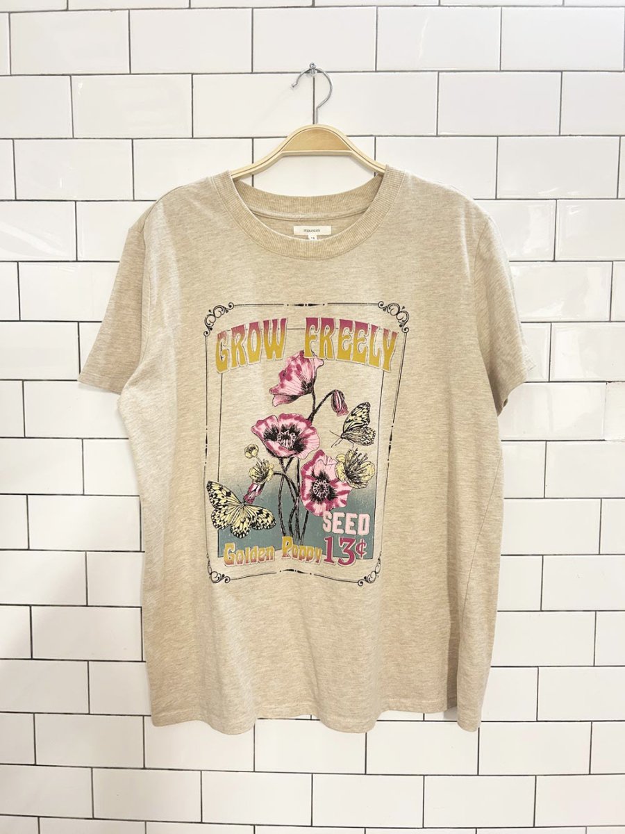 maurices grow freely graphic floral tee - good market thrift store