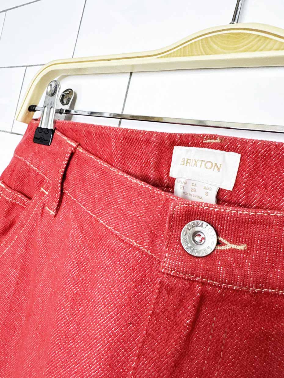 brixton essex contrast stitch carpenter pants