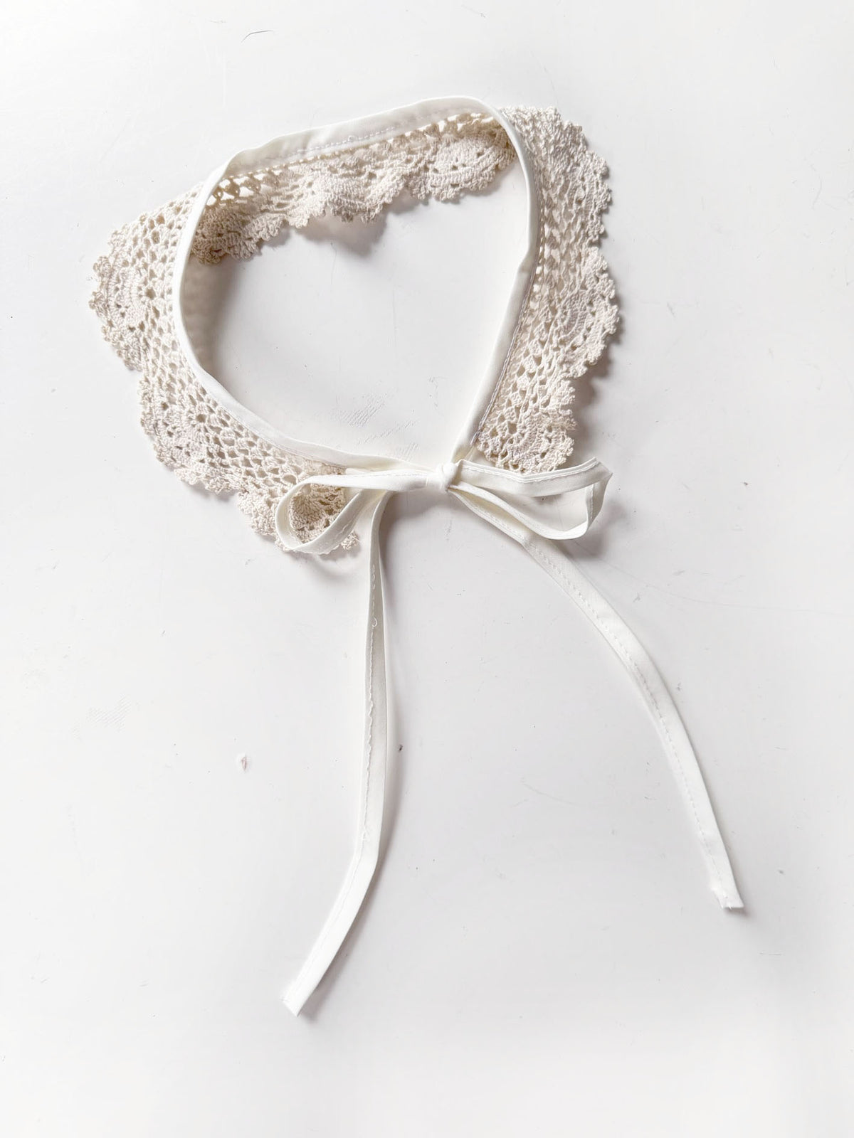 vintage handmade crochet knit collar | rework