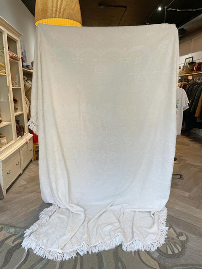 vintage 60s continental by normandie tufted bedspread - good market thrift store