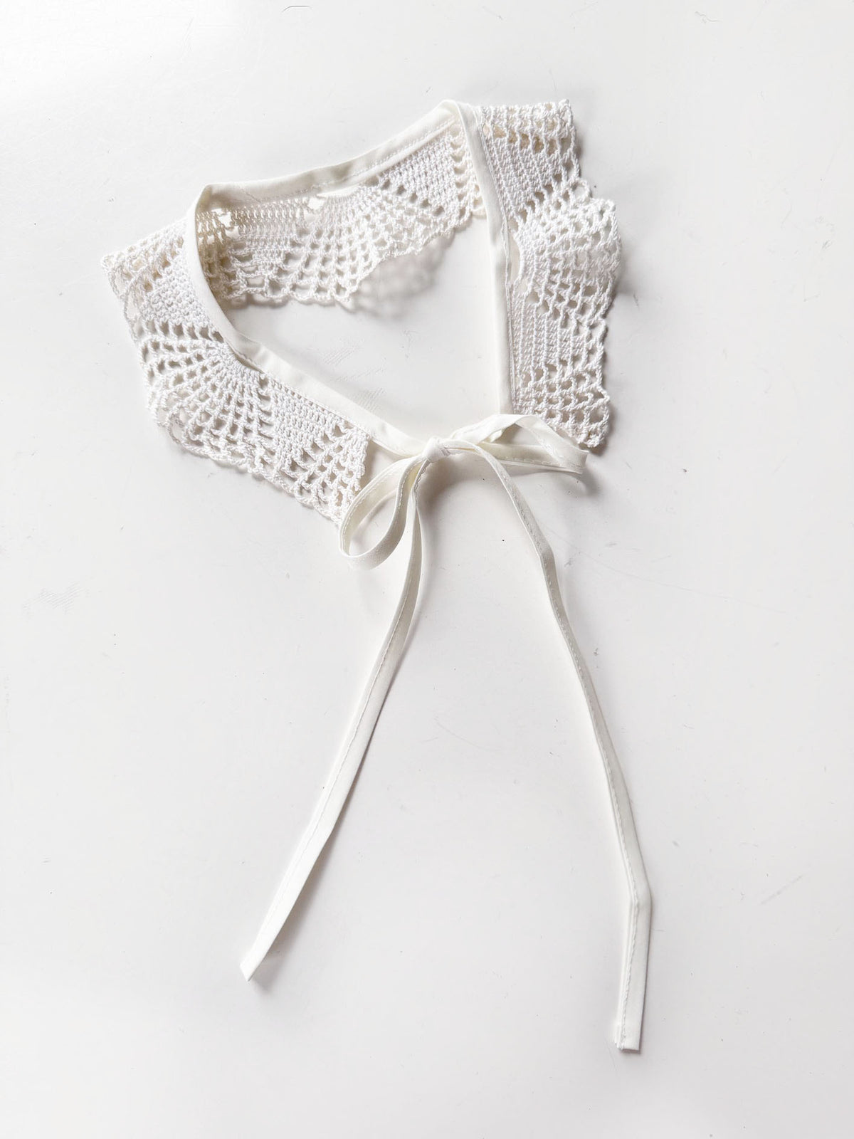 vintage handmade crochet knit collar | rework