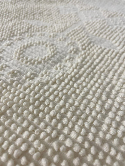 vintage 60s continental by normandie tufted bedspread - good market thrift store