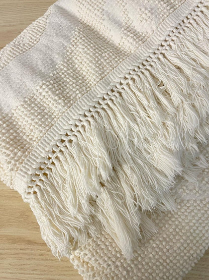 vintage 60s continental by normandie tufted bedspread - good market thrift store