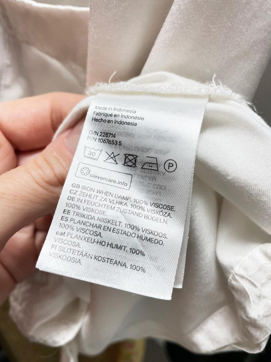 h&m boxy satin pocket shirt - good market thrift store