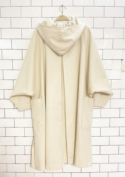 vintage dianne b wool - blend oversized hooded cape coat - good market thrift store
