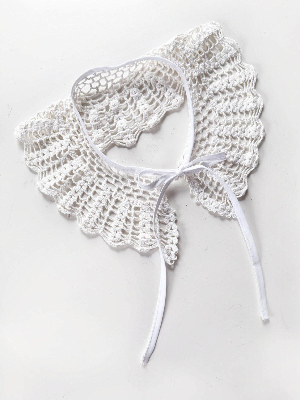 vintage handmade crochet knit collar | rework