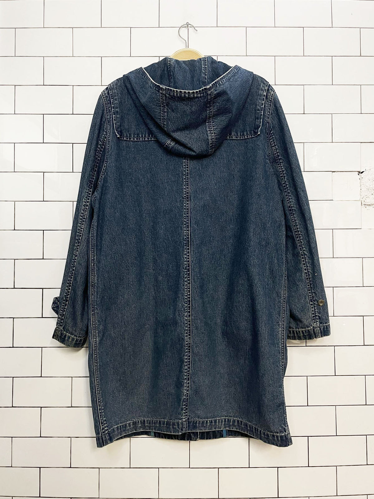 lauren ralph lauren jeans soft denim hooded toggle jacket