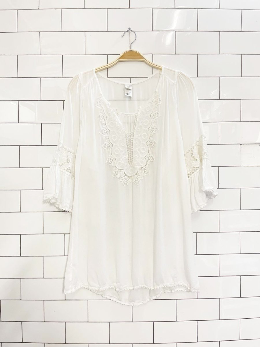 anthro l*space breakaway boho cover up - good market thrift store