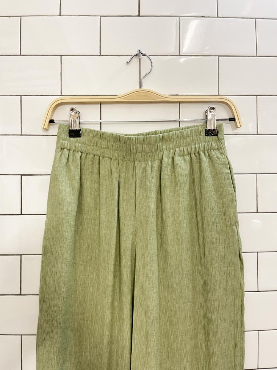 h&m crinkle flowy wide leg lounge pants - good market thrift store