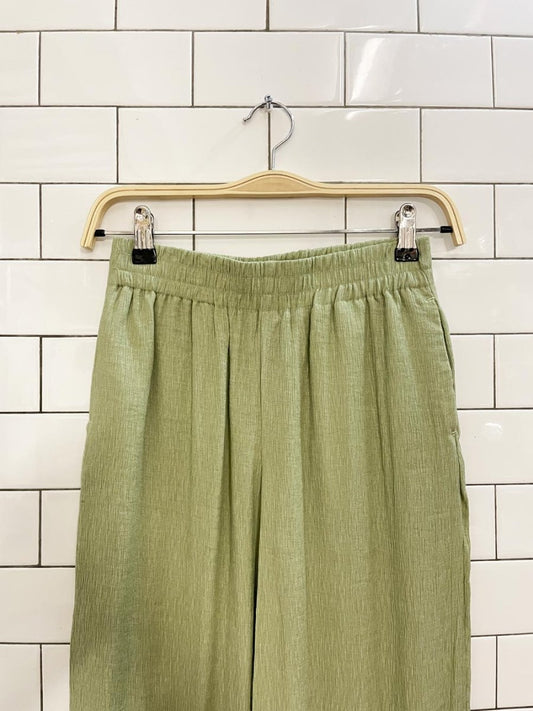 h&m crinkle flowy wide leg lounge pants - good market thrift store