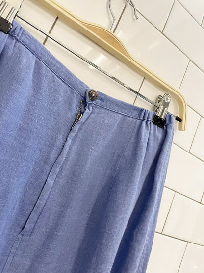 vintage 90s chico's design 100% linen maxi skirt - good market thrift store