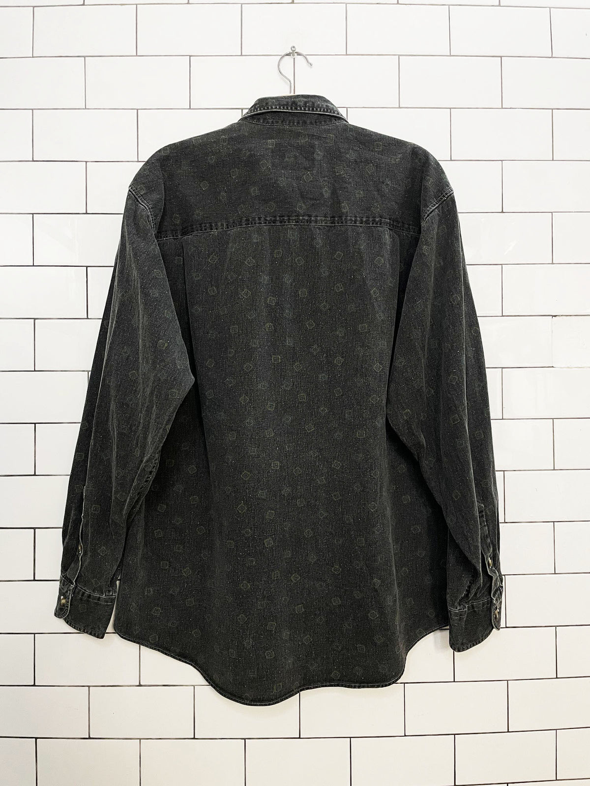 vintage john ashford sport full button printed shirt