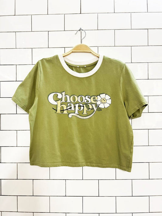 choose happy daisy boxy tee - good market thrift store