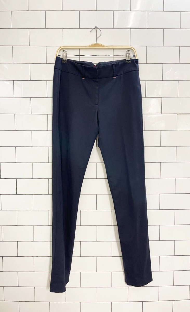 pink tartan slim wool trouser - good market thrift store