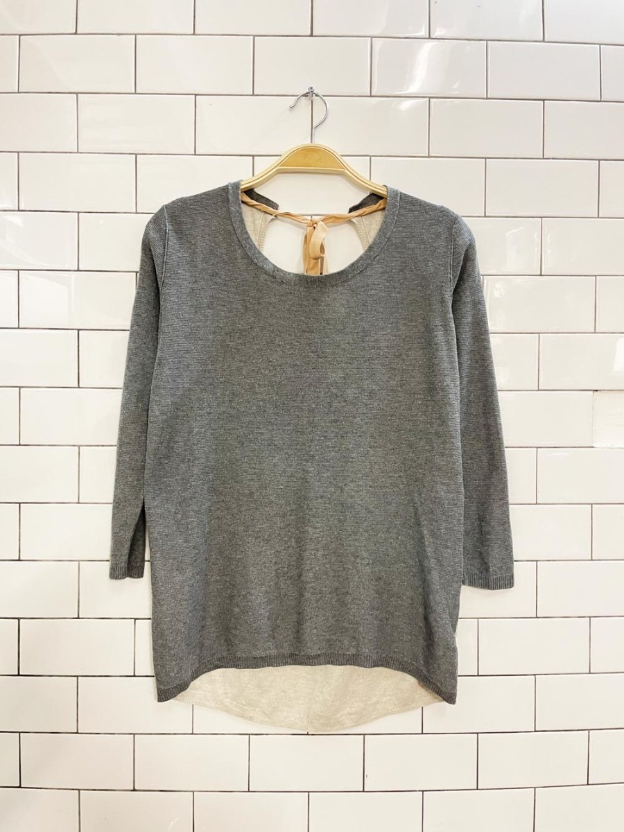t. babaton w silk + cashmere light knit top - good market thrift store