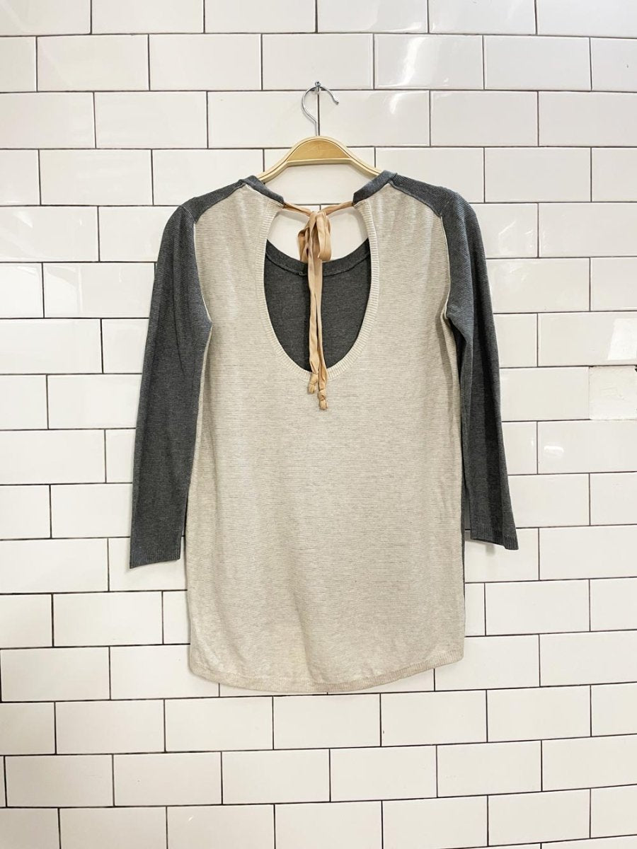 t. babaton w silk + cashmere light knit top - good market thrift store