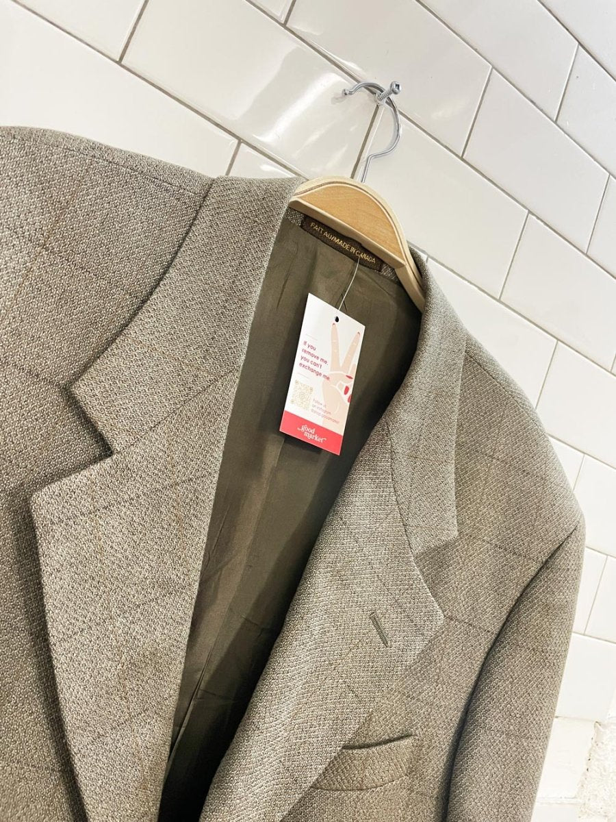 vintage savron oversized menswear blazer - good market thrift store