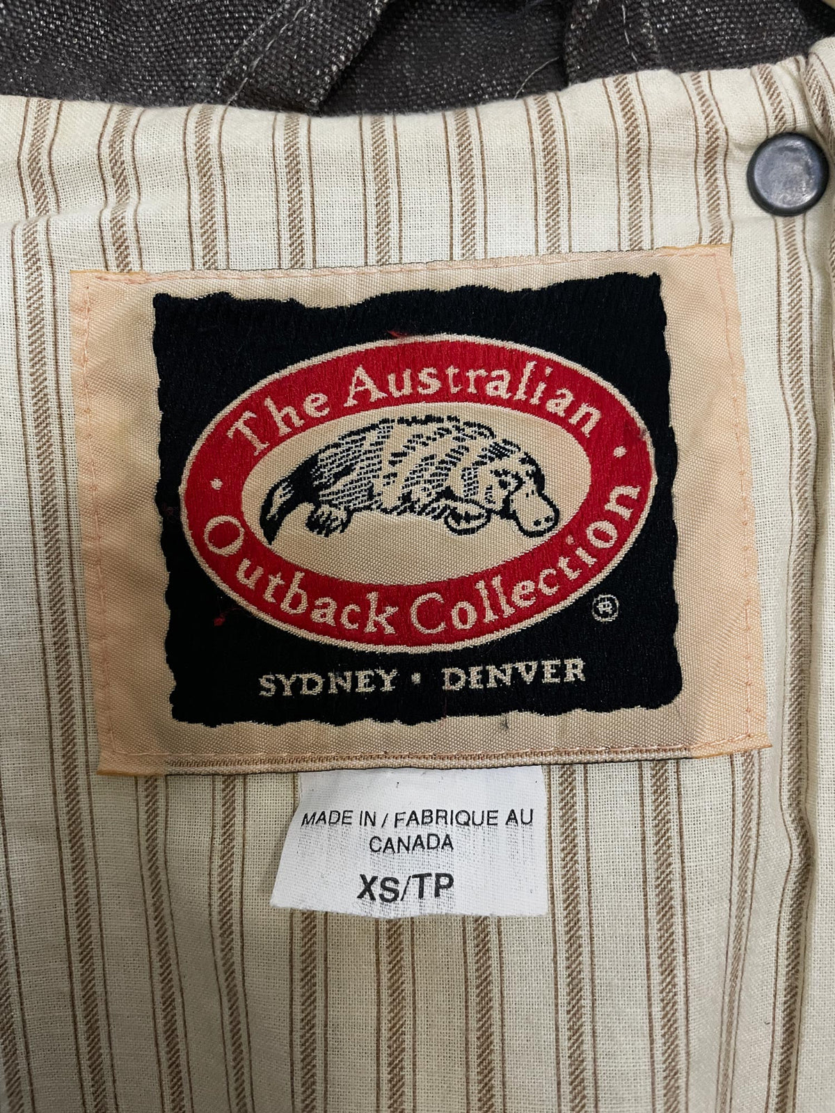 vintage the australian outback hand-painted gunslinger rancher jacket