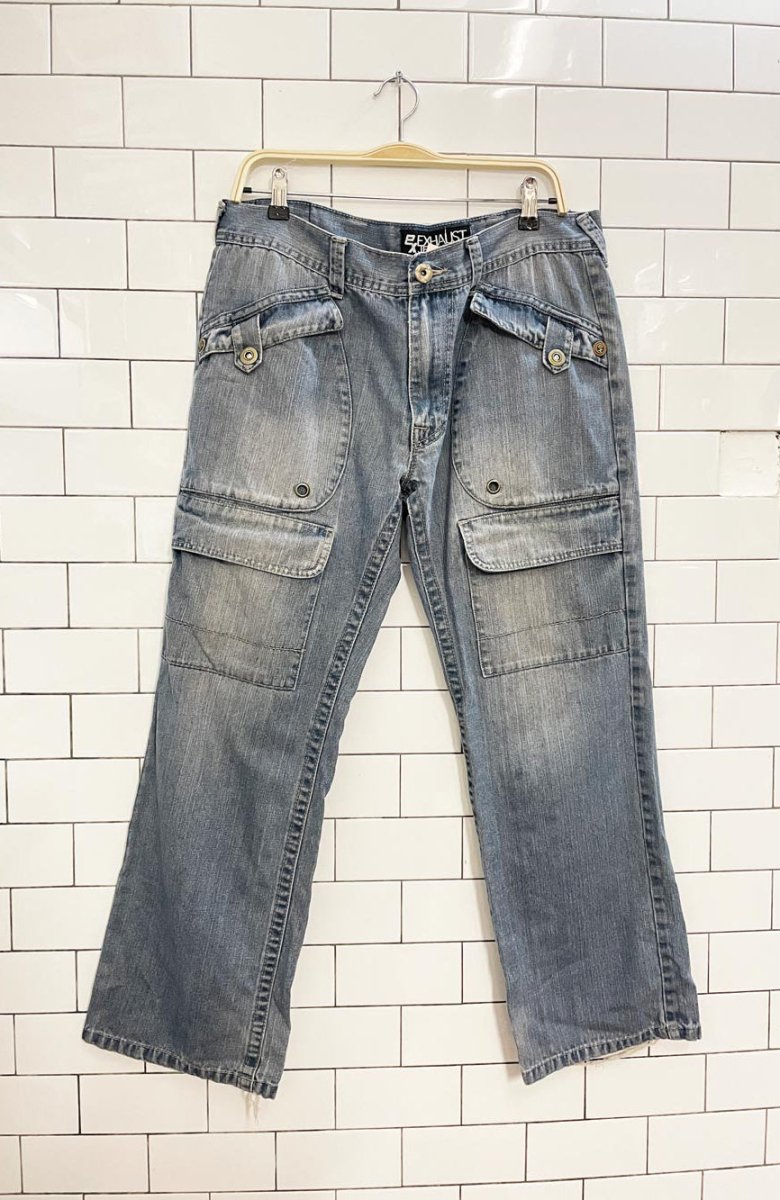 y2k exhaust loose fit jeans - good market thrift store