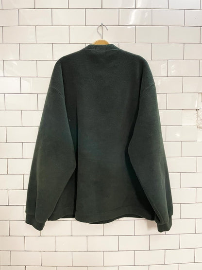 vintage 00s nautica logo fleece crew - good market thrift store