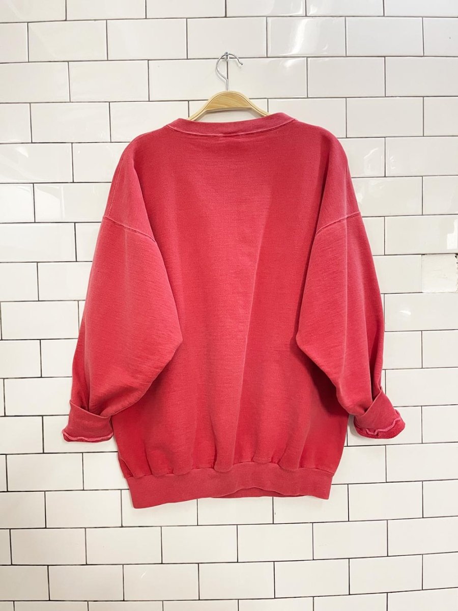 vintage 90s basic jeans embroidered crew - good market thrift store