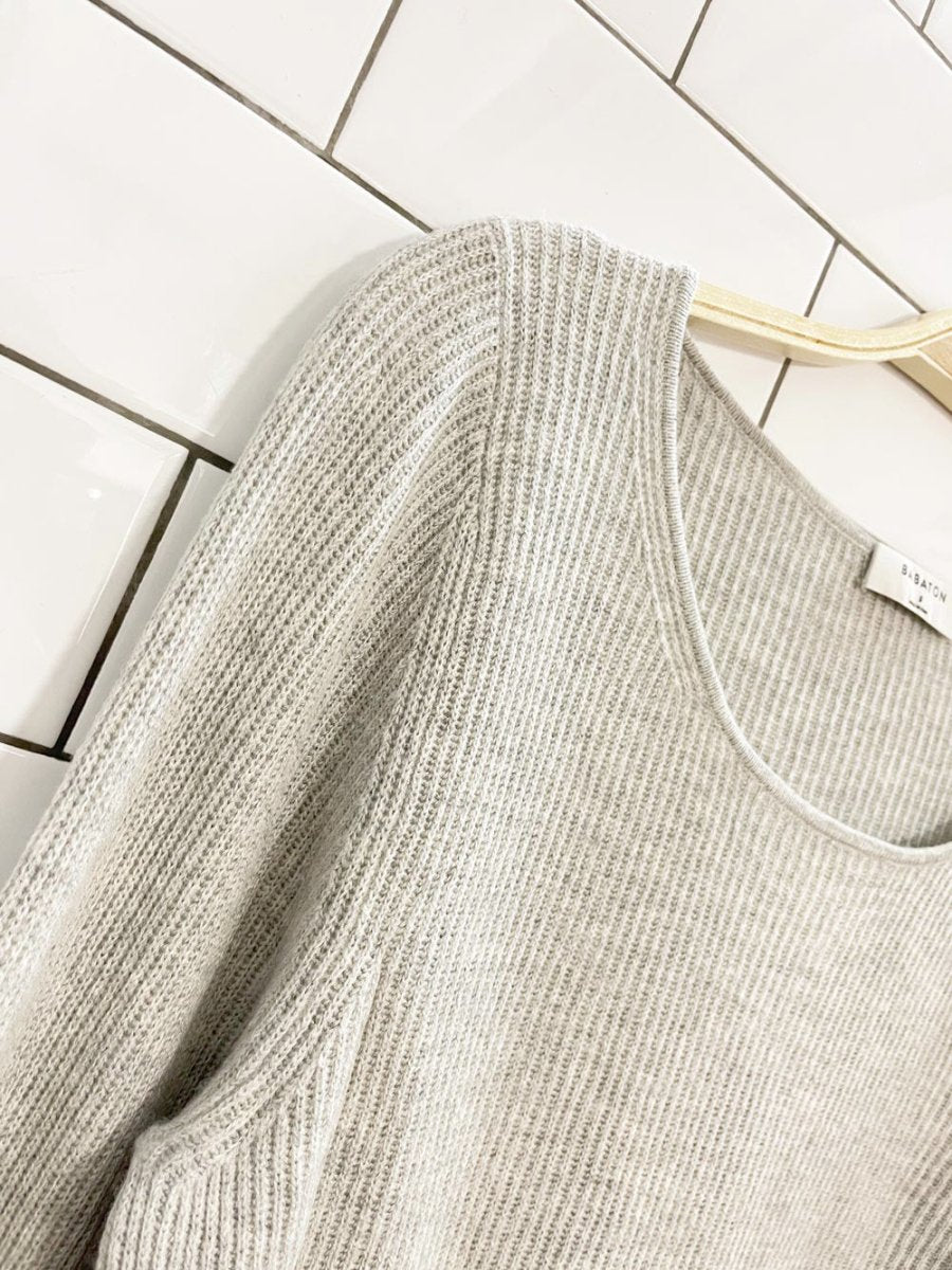 babaton wool - blend balloon - ish sleeve sweater | aritzia - good market thrift store
