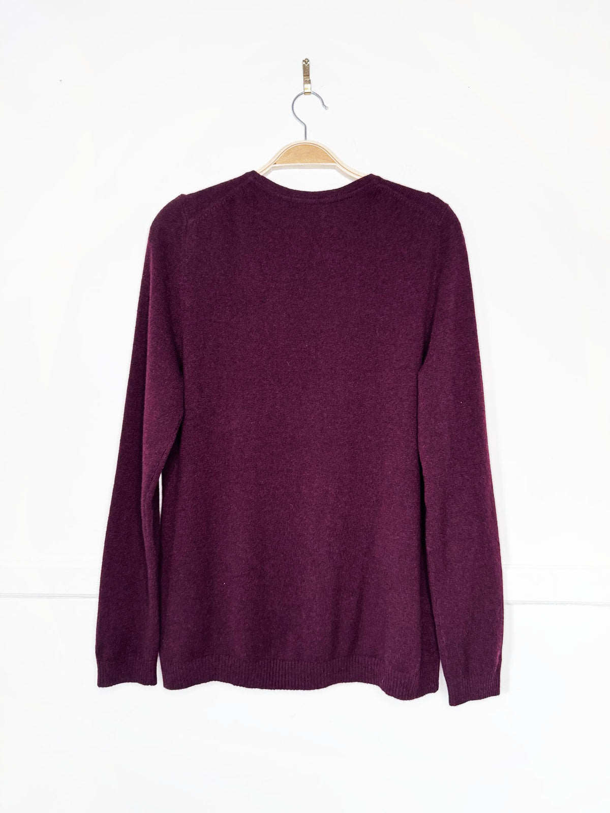 ll bean 100% cashmere knit crewneck sweater