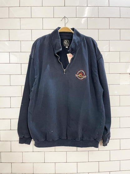 vintage 00s sleeman brewery 1/4 zip sweatshirt - good market thrift store