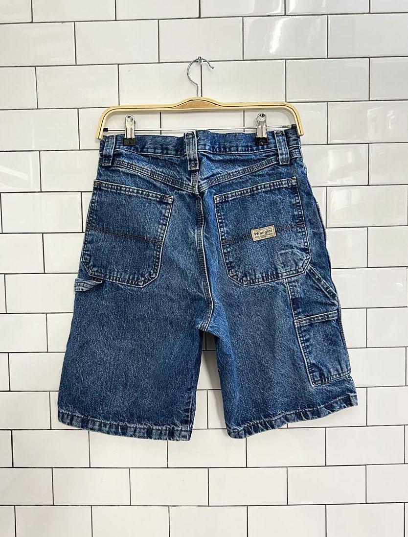 vintage 00s wrangler carpenter long denim shorts - good market thrift store