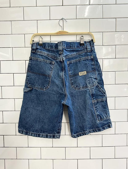 vintage 00s wrangler carpenter long denim shorts - good market thrift store