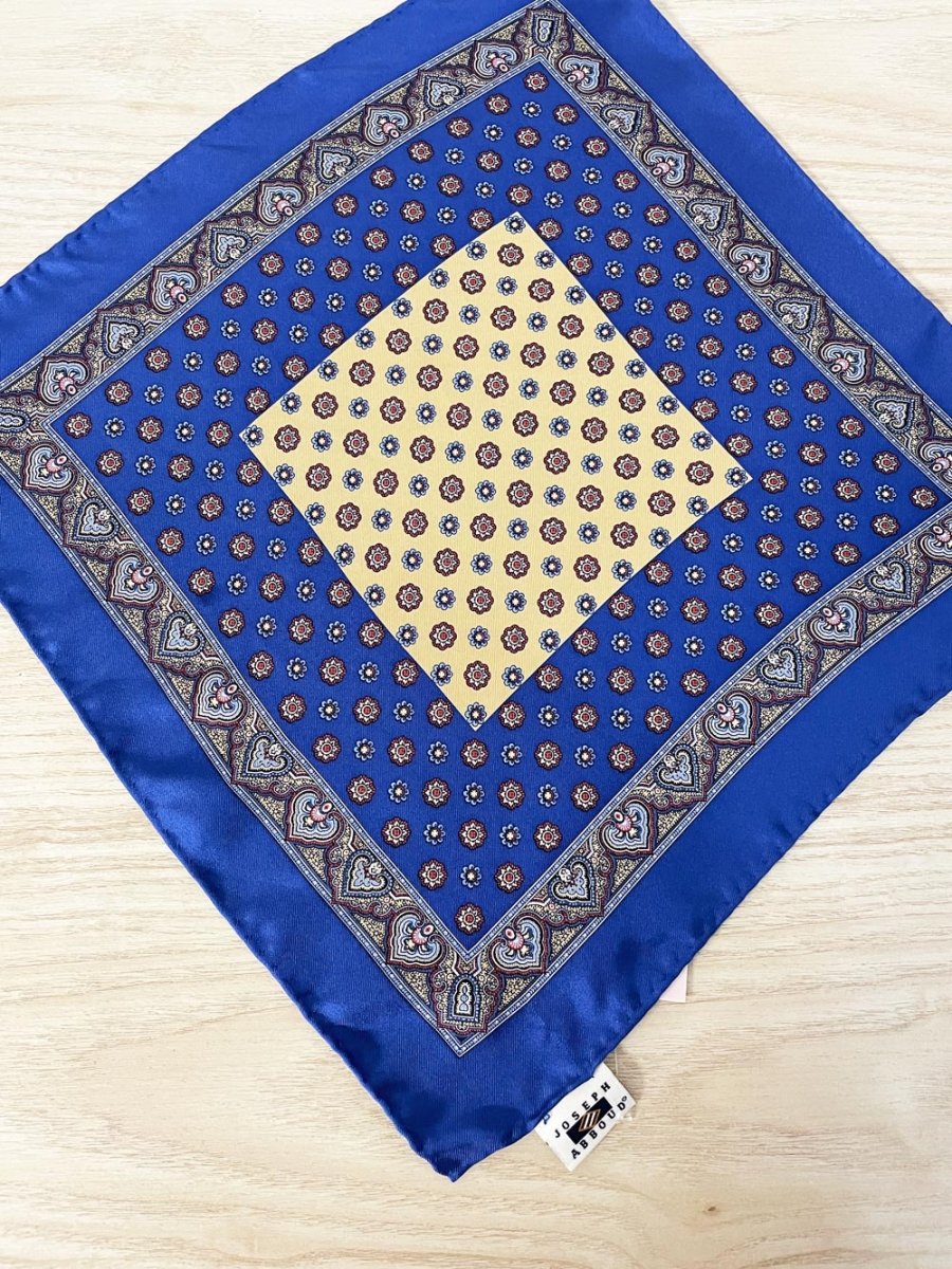 vintage joseph abound 100% silk neck scarf - good market thrift store