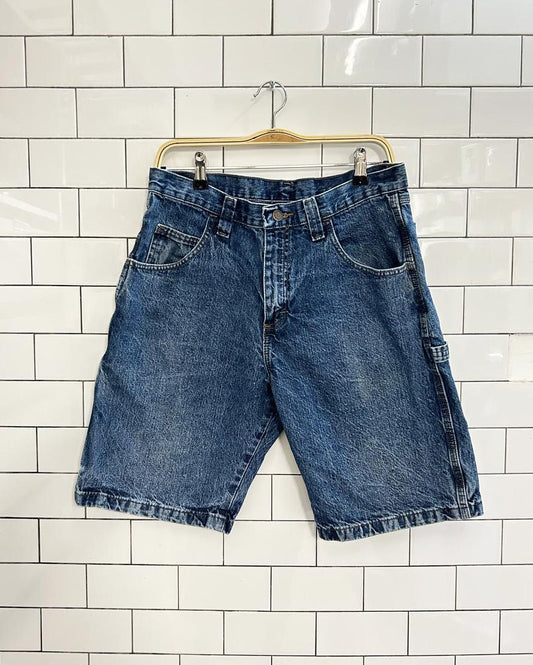 vintage 00s wrangler carpenter long denim shorts - good market thrift store