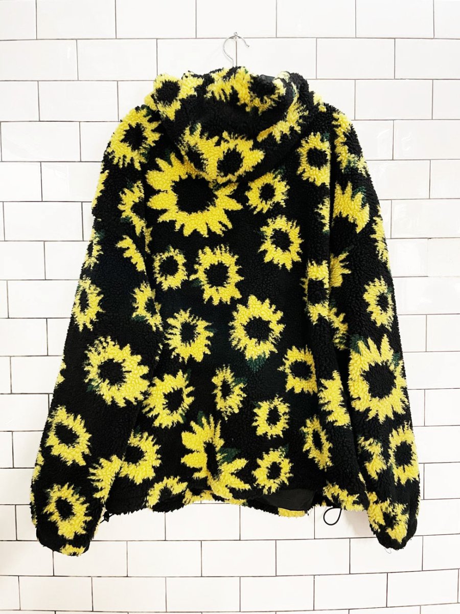 daisy street fleece sunflower hoodie pullover jacket | asos - good market thrift store