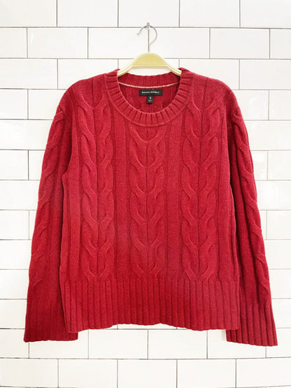 banana republic 2024 100% merino wool cable knit sweater - good market thrift store