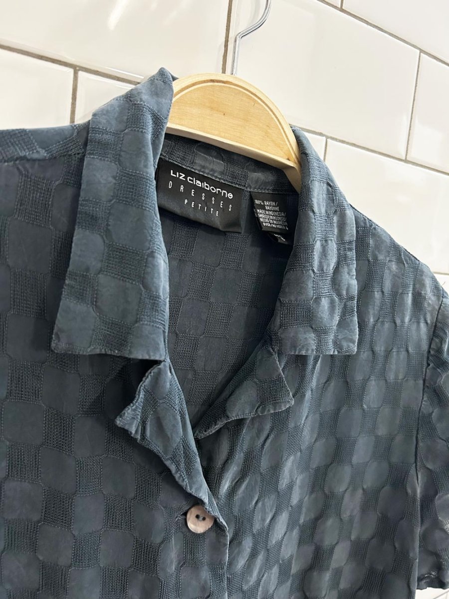 vintage 90s liz claiborne rayon blouse - good market thrift store