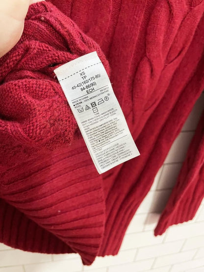 banana republic 2024 100% merino wool cable knit sweater - good market thrift store