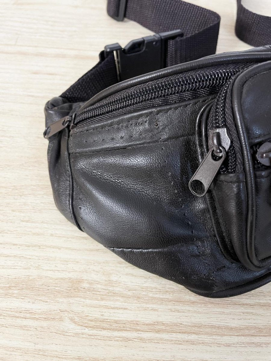 butter leather belt bag - good market thrift store