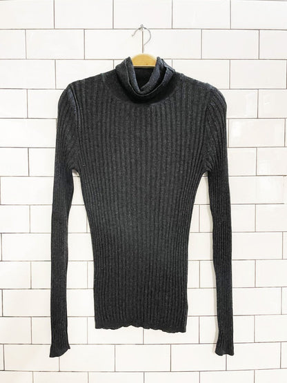 magaschino silk - cashmere light rib - knit turtleneck - good market thrift store